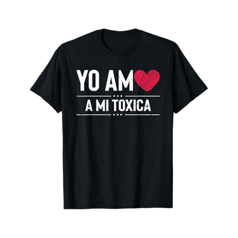 Casual T-shirt Hilarious Yo Am A Mi Toxica Relationship Valentines Loving T-Shirt Menswear Top Comfy Graphic Hoodie,...