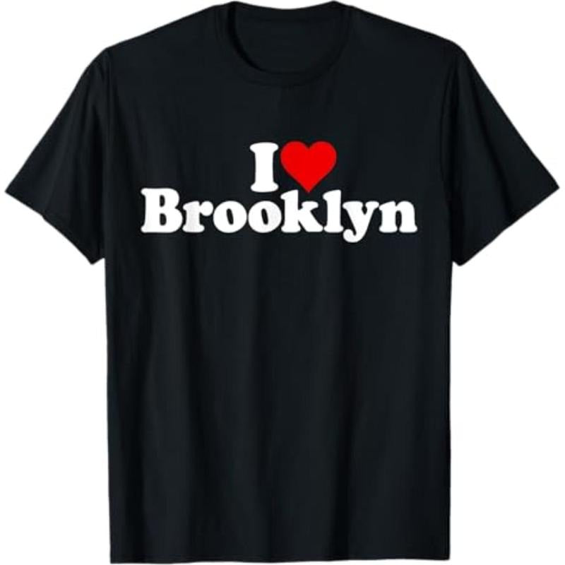 Casual T-shirt I LOVE HEART BROOKLYN T-Shirt Menswear Top Hoodie, Sweatshirt | HypeDripTees.com