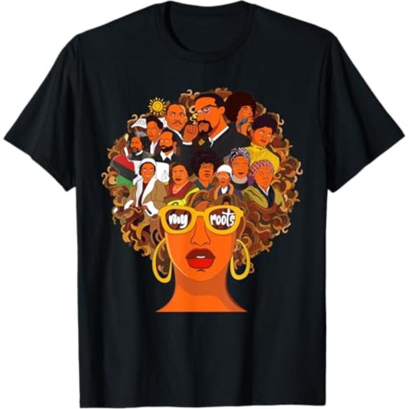 Casual T-shirt I Love My Roots Back Powerful Black History Month DNA Pride T-Shirt Graphic Graphic Tees Hoodie, Sweatshirt