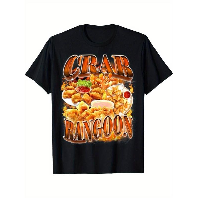 Casual T-shirt Men's "Crab Rangoon" Graphic T-Shirt