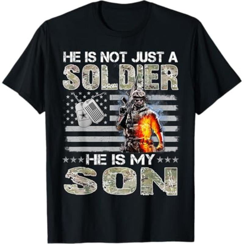 Casual T-shirt Proud Military Mom Proud Military Dad Graphic Menswear Hoodie, Sweatshirt | HypeDripTees.com