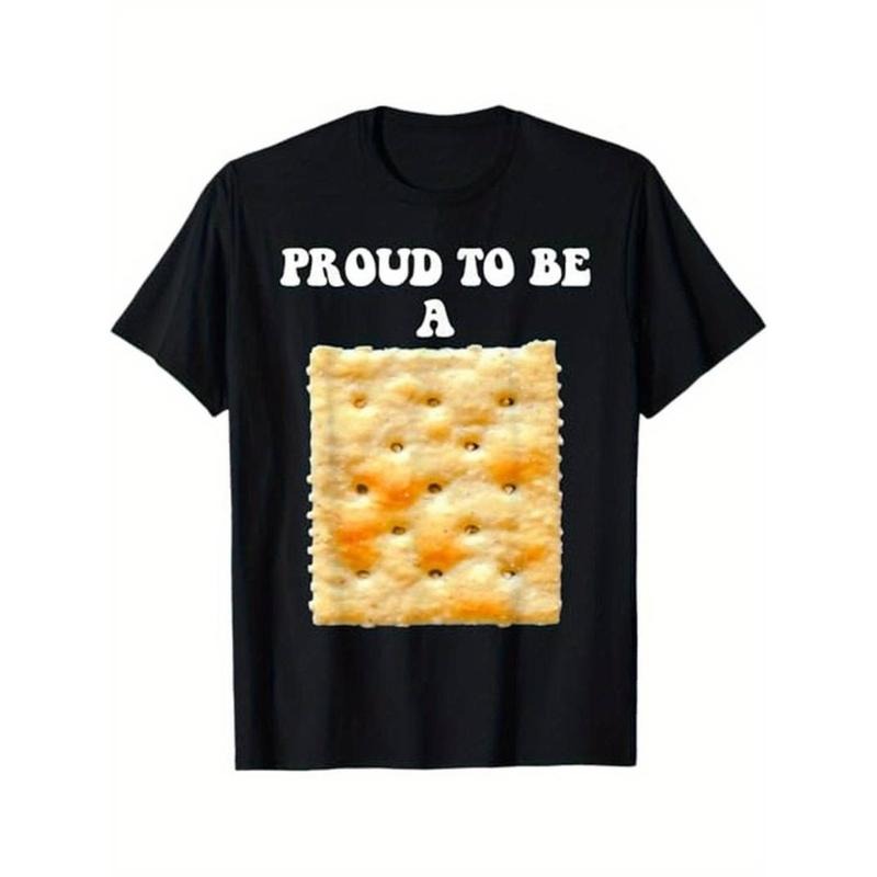 Casual T-shirt Proud to be a Cracker" Humorous T-Shirt
