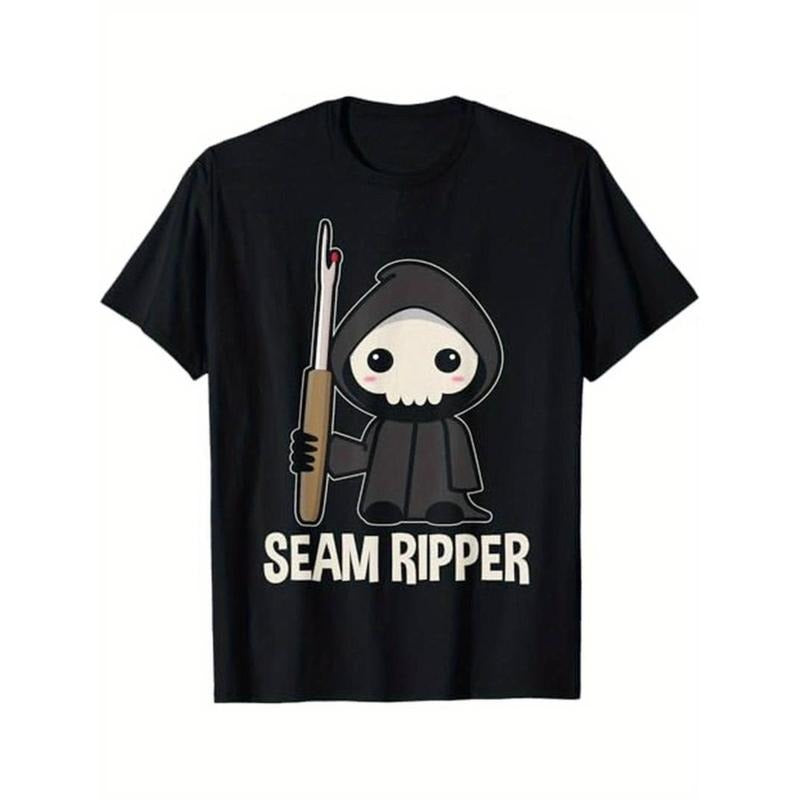 Casual T-shirt Quilting Funny Sewing Seamstress T-Shirt 100% Cotton Halloween Thanksgiving Christmas Gift for Men Women...