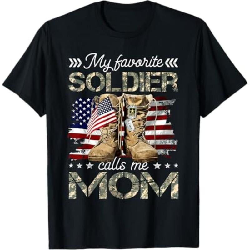 Casual T-shirt Soldier Mom Army Mom Army Graduation Mom Menswear Top Hoodie, Sweatshirt | HypeDripTees.com