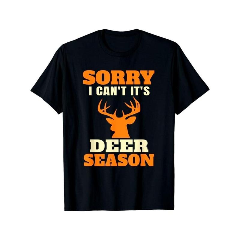 Casual T-shirt Sorry Deer Head Creative and Novel Printing, Trendy Men's Casual Street Essential T-shirt Graphic Graphic...