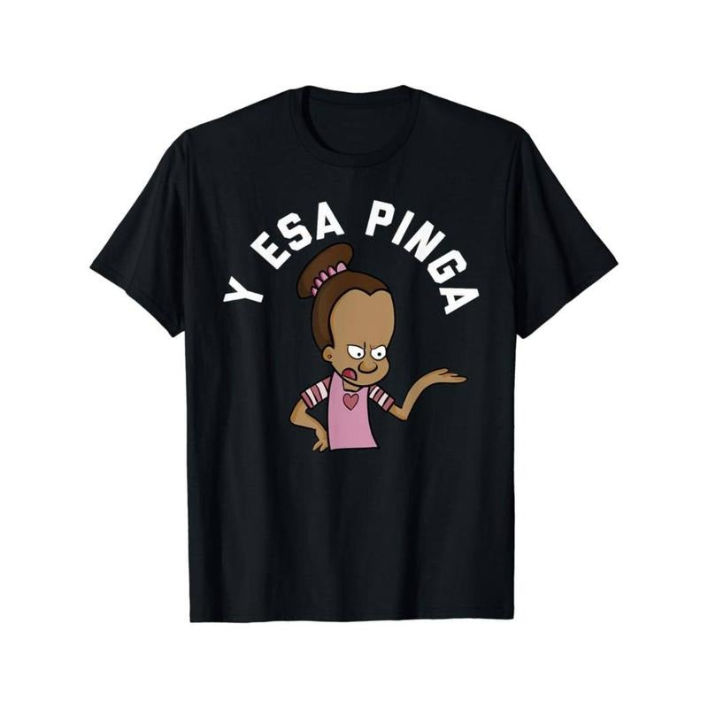 Casual T-shirt Y esa pinga Cuban Slang Funny Cartoon T-Shirt Graphic Menswear Hoodie, Sweatshirt | HypeDripTees.com