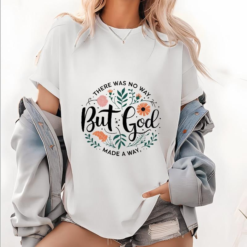 Casual Women's T - Shirt Featuring a Devotional Phrase and Inspiring Botanical Graphics Hoodie, Sweatshirt | HypeDripTees.com