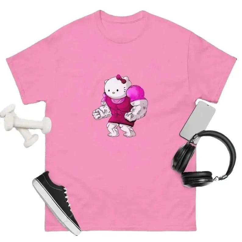 Cat Cartoon Graphic T-shirt, Anime Manga Japanese T-shirt Hoodie, Sweatshirt | HypeDripTees.com