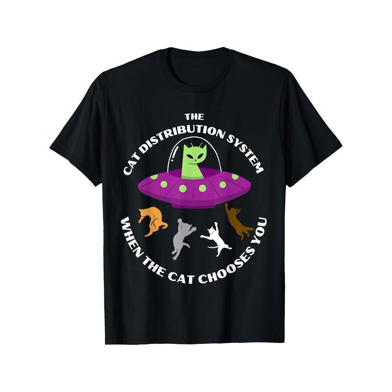Cat Distribution System Funny Cat Owner for Cat Lovers T-Shirt Hoodie, Sweatshirt | HypeDripTees.com