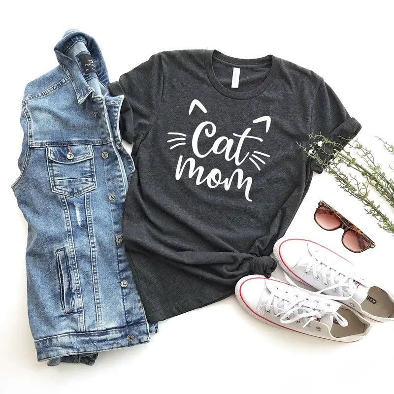 Cat Mom Shirt, Gift to Mom, Pet Lover Shirt, Cat Shirt, Cat Mama T-Shirt, Cat Lover Gift Hoodie, Sweatshirt