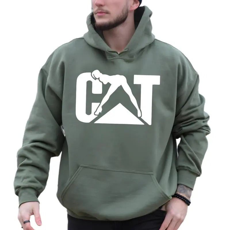 Cat With Woman Hoodie Sweatshirt T-shirt, Unisex Classic Fabric | HypeDripTees.com