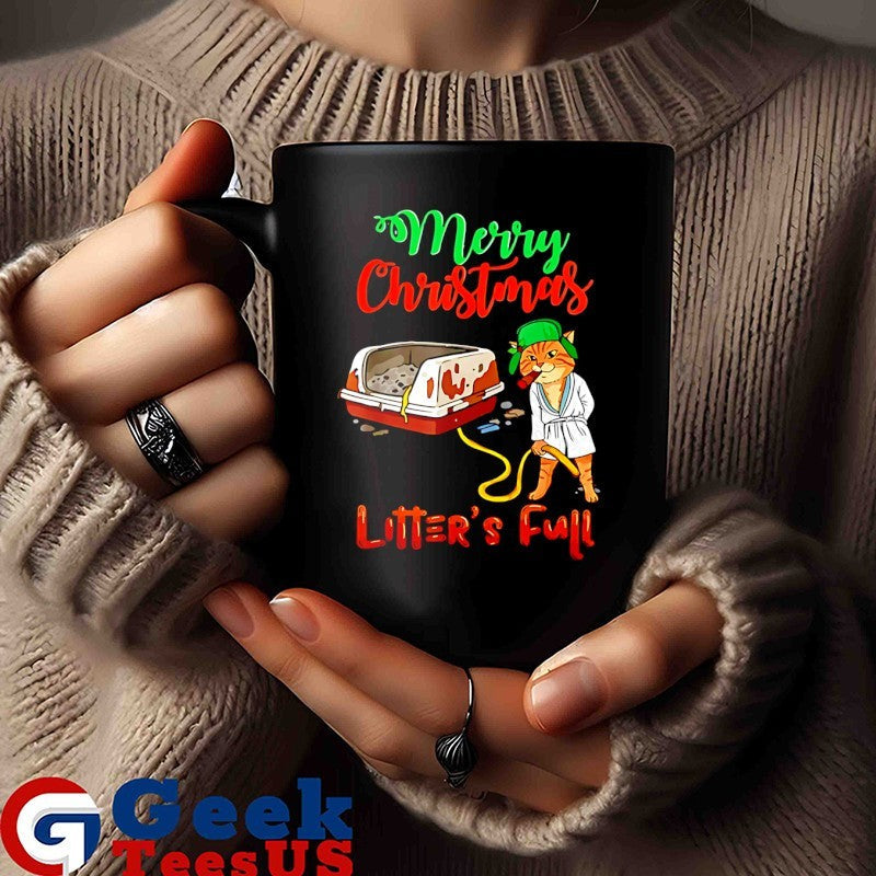 Cat litter’s full Merry Christmas shirt