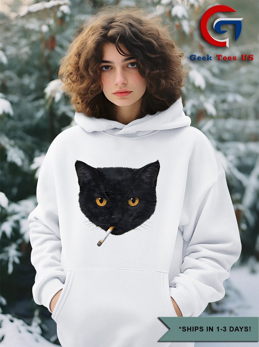 Cat smoking Y2K shirt