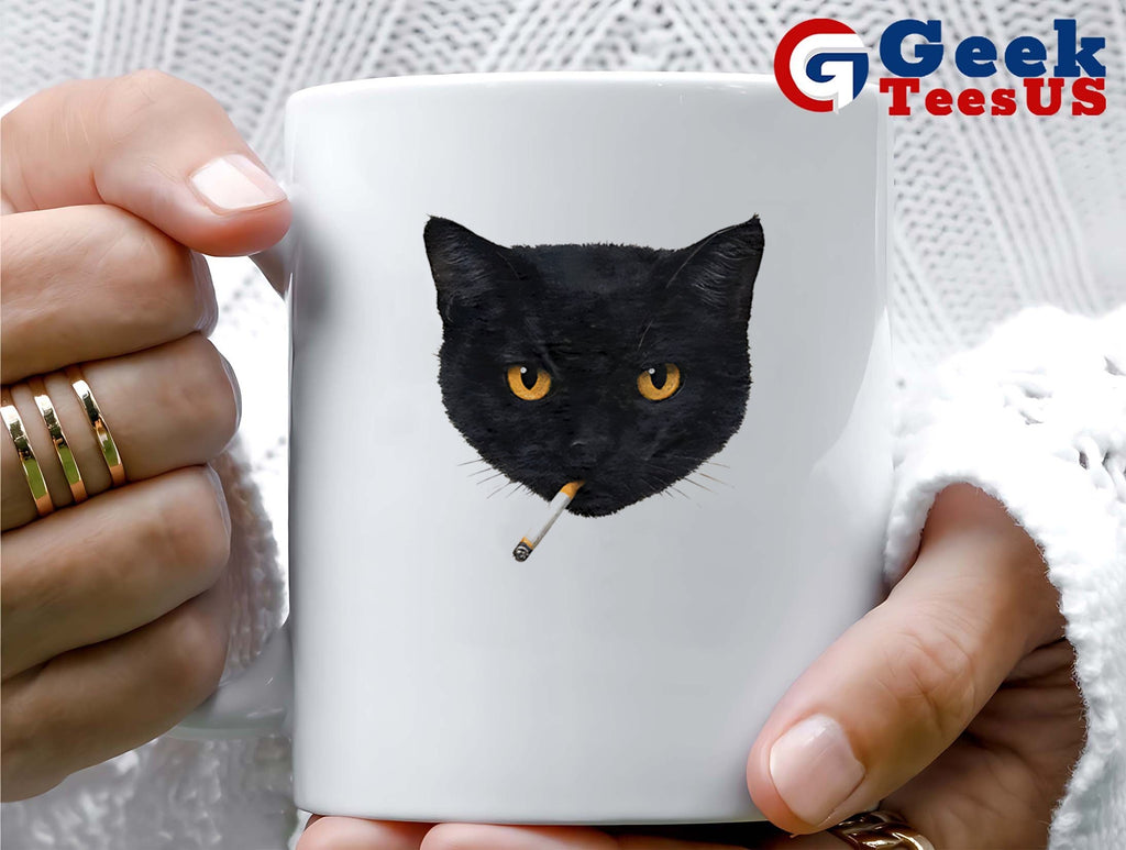 Cat smoking Y2K shirt