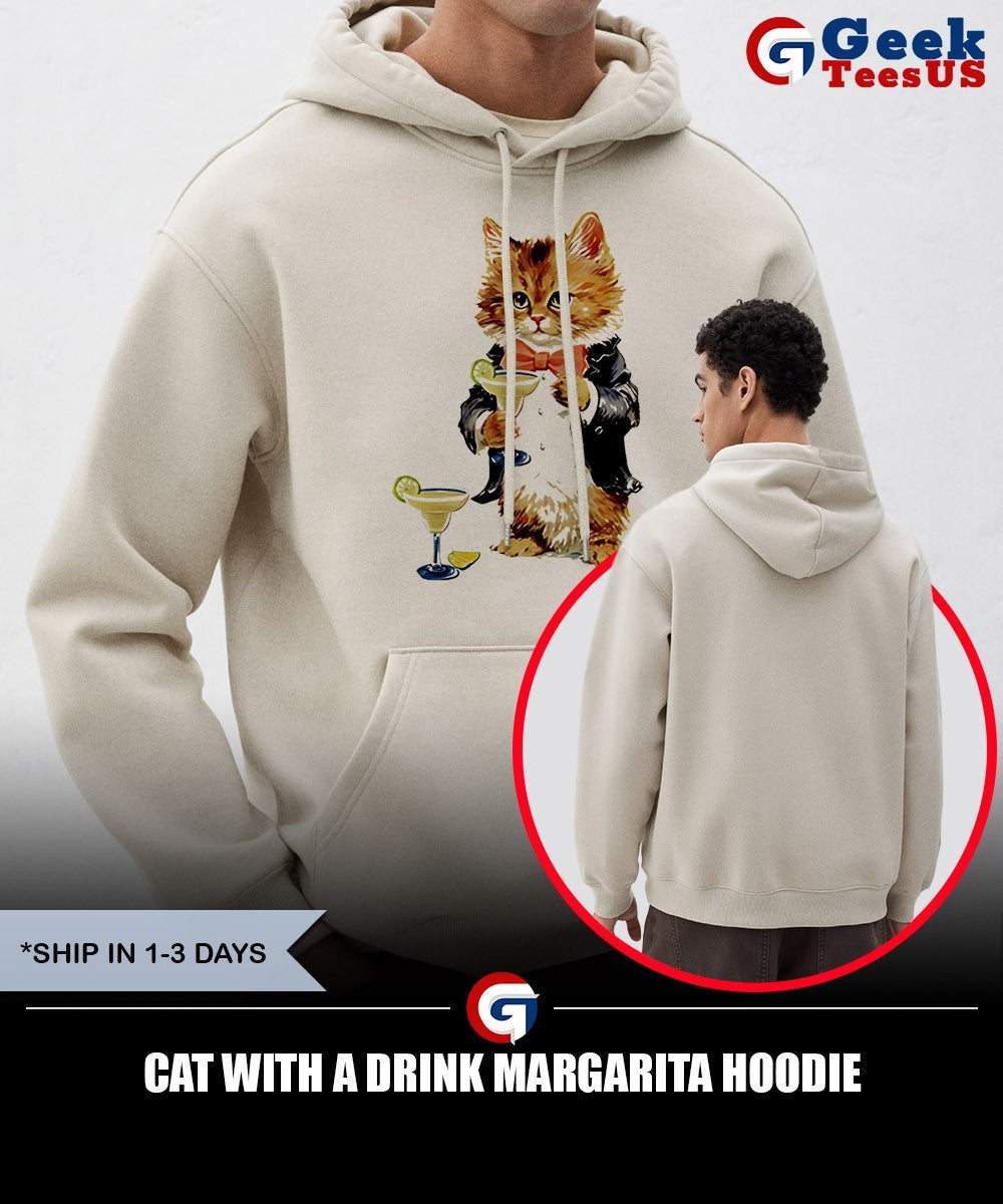 Cat with a drink Margarita shirt