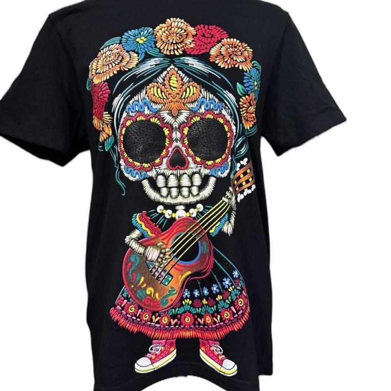 Catrina con guitarra T-shirts for Mens Crewneck Hoodie, Sweatshirt | HypeDripTees.com