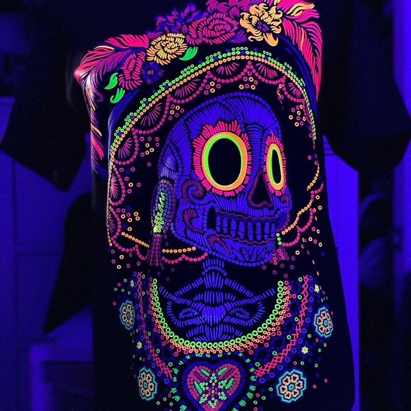 Catrina huichol t-shirt Cotton Black Womenswear Hoodie, Sweatshirt | HypeDripTees.com