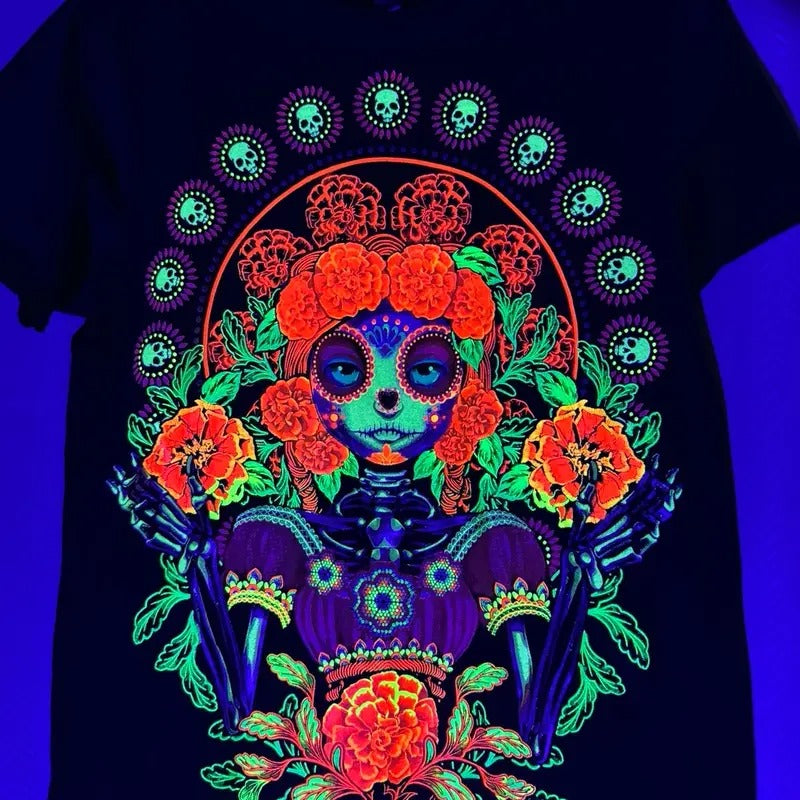 Catrina magica T-shirt for Halloween Tshirt Menswear Top Crewneck Hoodie, Sweatshirt | HypeDripTees.com