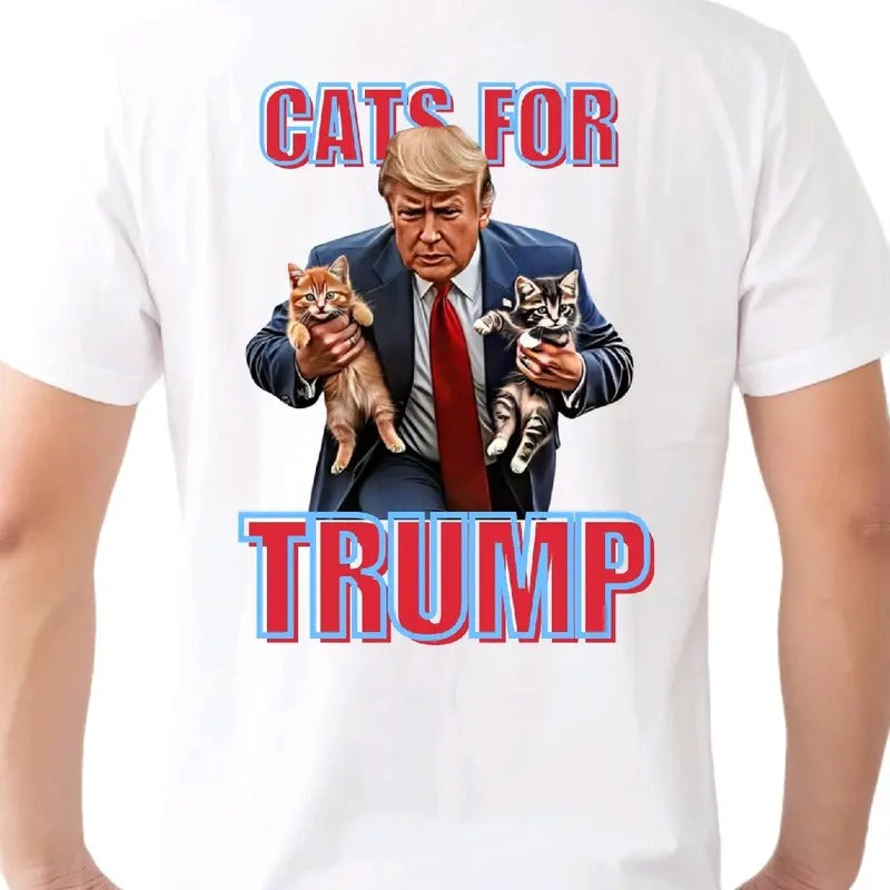 Cats For Trump  Menswear T-Shirt Top Underwear, Crewneck men funny trump vance trump  shirt t shirt Hoodie, Sweatshirt