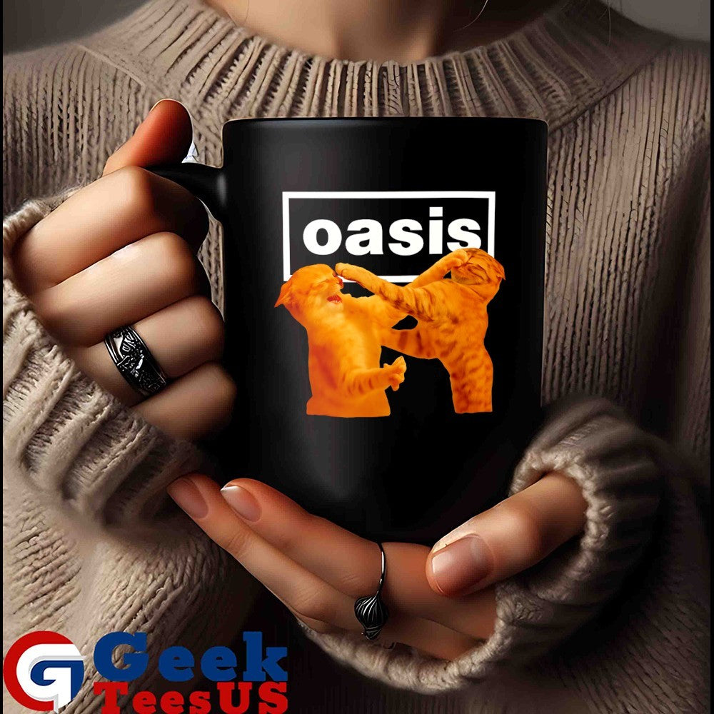 Cats fight Oasis shirt