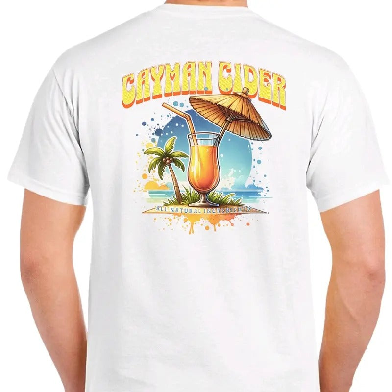Cayman Cider- Men's funny T-shirt Menswear humor Crewneck Casual Cotton Hoodie, Sweatshirt | HypeDripTees.com