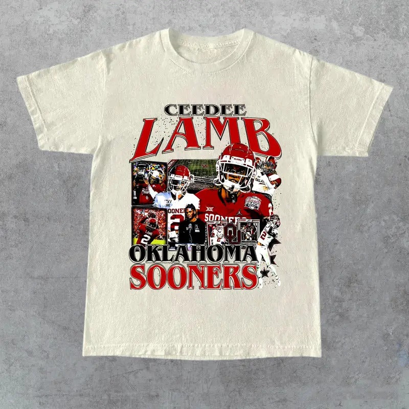 CeeDee Lamb Vintage 90s Graphic T-Shirt, Classic Retro Shirt, CeeDee Lamb Graphic American Football Tees Gift For Women...