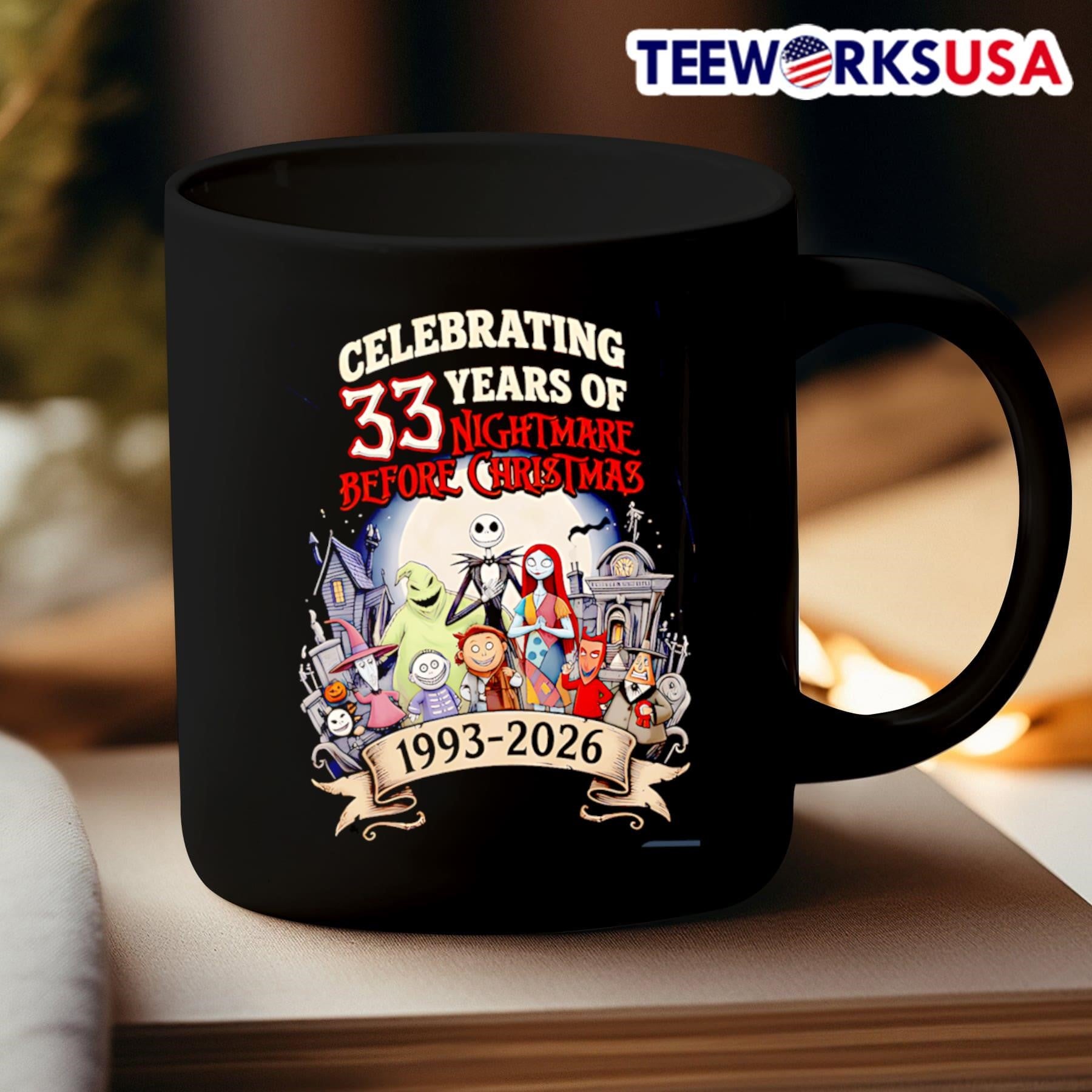 Celebrating 33 Years Of Nightmare Before Christmas 1993-2026 Shirt
