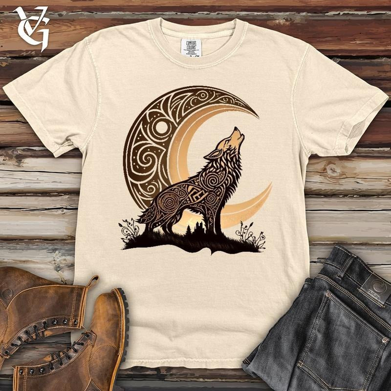Celtic Wolf Heavy Cotton Tee Wolves T Shirt Hoodie Sweater Animals Shirt Cute Father's Gift Gift For Birthday Sweatshirt