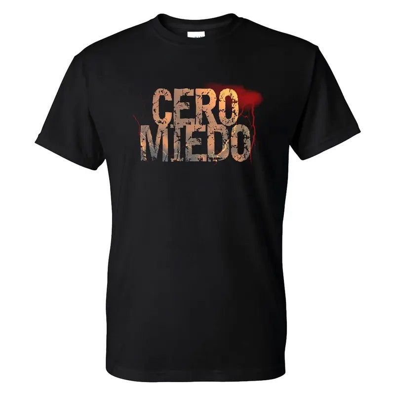 Cero Miedo No Fear Graphic Men's T-Shirt Casual Classic Hoodie, Sweatshirt | HypeDripTees.com