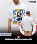Chad Powers Go Fish caricature shirt