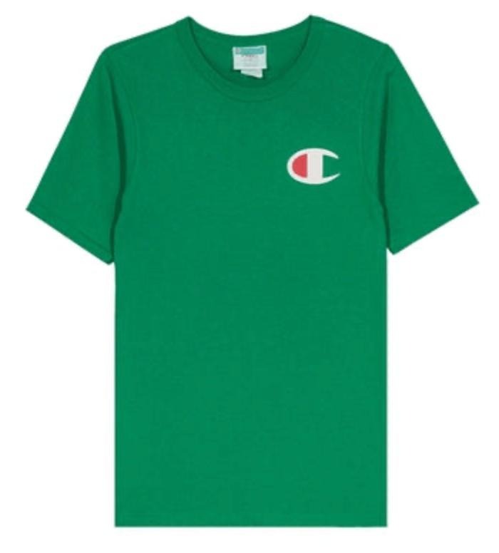 Champion Logo Crewneck Life Short Sleeve T-shirt - Green Hoodie, Sweatshirt | HypeDripTees.com