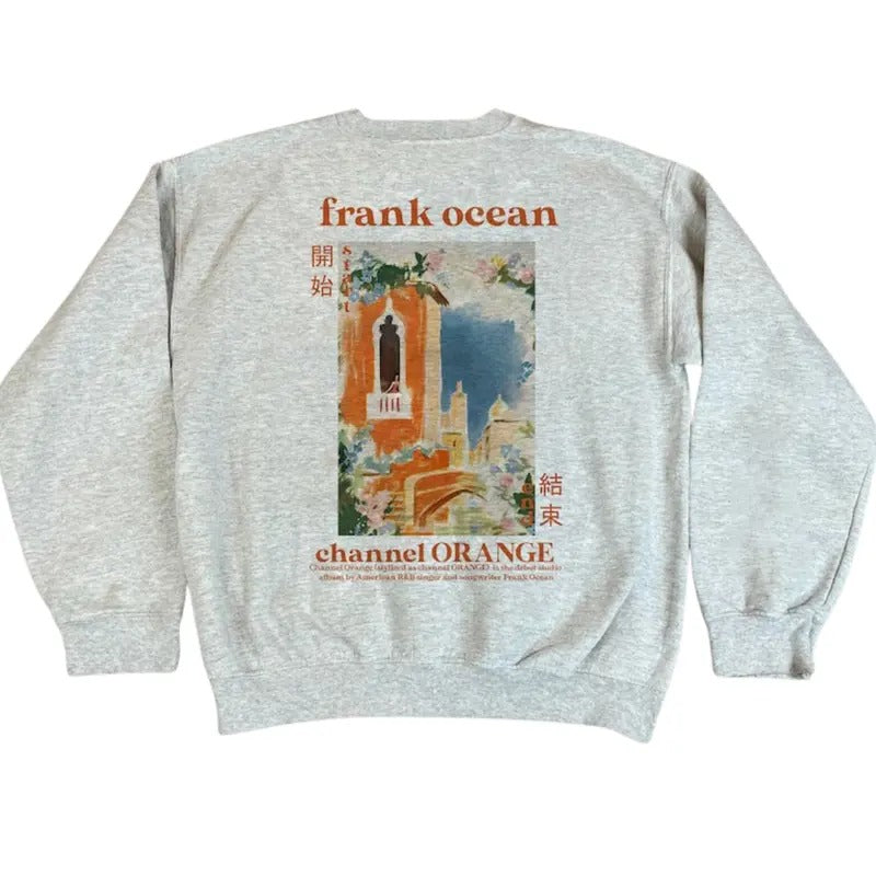 Channel Orange Sweatshirt, Frank Blonde Album Graphic Shirt, with Name on Sleeve Hoodie, Gift For Fans | HypeDripTees.com