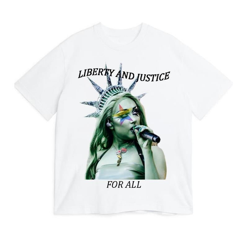 Chappell Roan Lady Liberty T-Shirt, Midwest Princess Unisex T-Shirt Hoodie, Sweatshirt | HypeDripTees.com