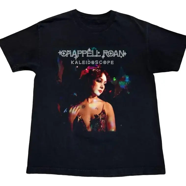 Chappell Roan Short Sleeve Music Shirt Black Shirt Cotton Tee Hoodie, Sweatshirt | HypeDripTees.com