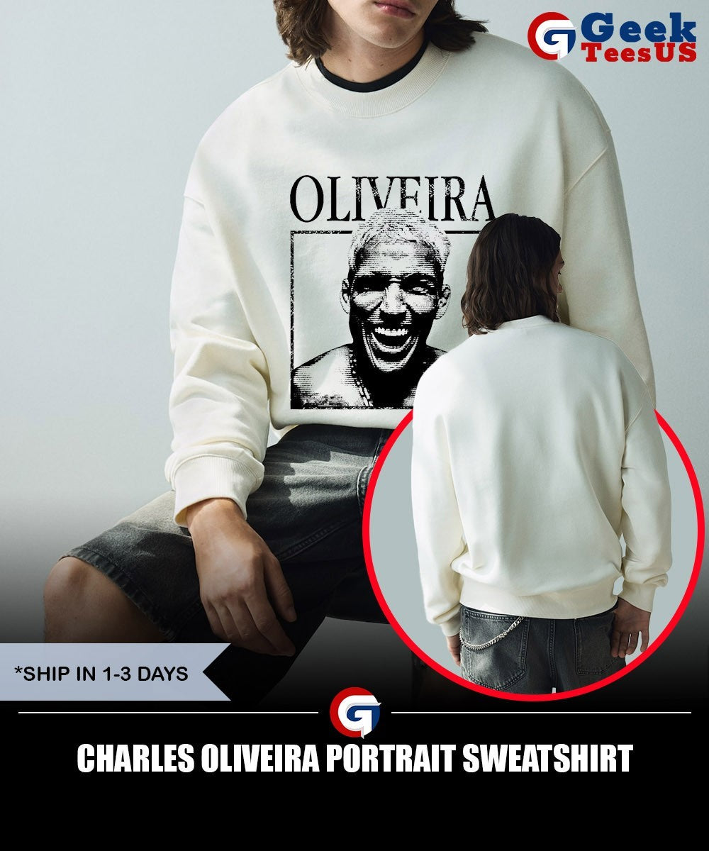 Charles Oliveira portrait shirt