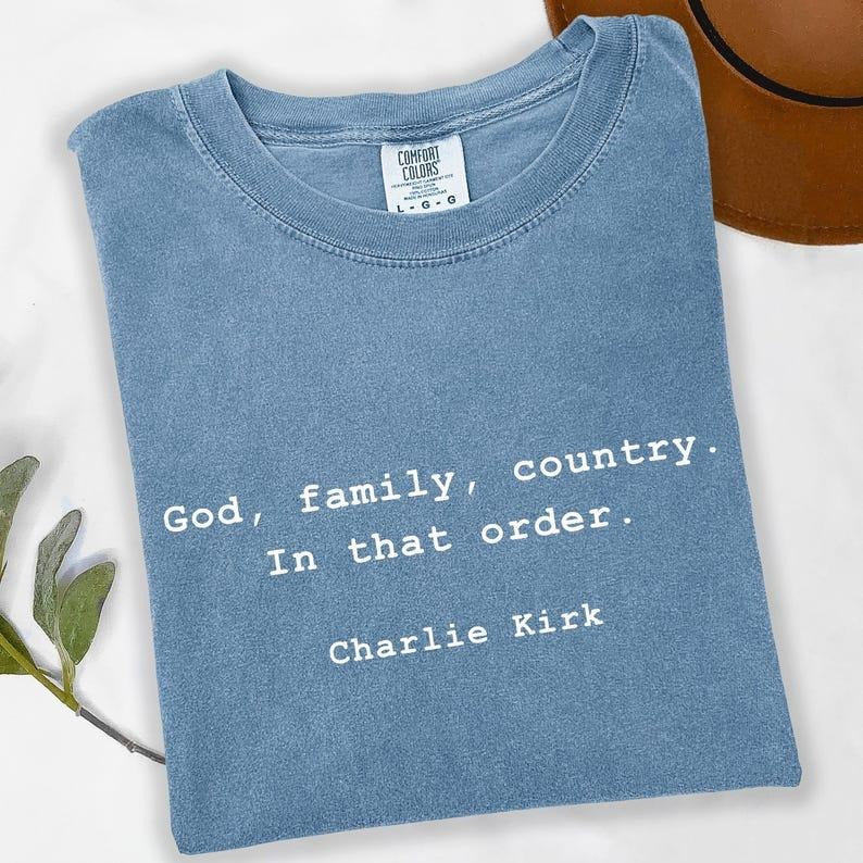 Charlie Kirk Activist Shirt, Comfort Colors Political Tee, Justice for Him, Freedom Tee Hoodie, Sweatshirt | HypeDripTees.com