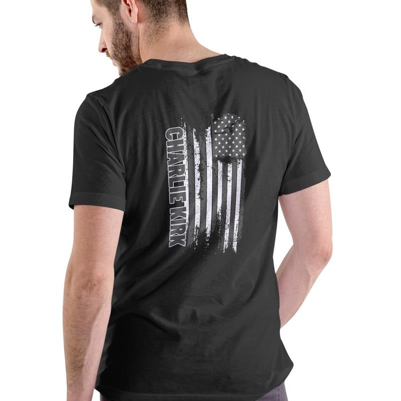 Charlie Kirk FREEDOM T Shirt, Unisex Cotton Hoodie, Sweatshirt | HypeDripTees.com