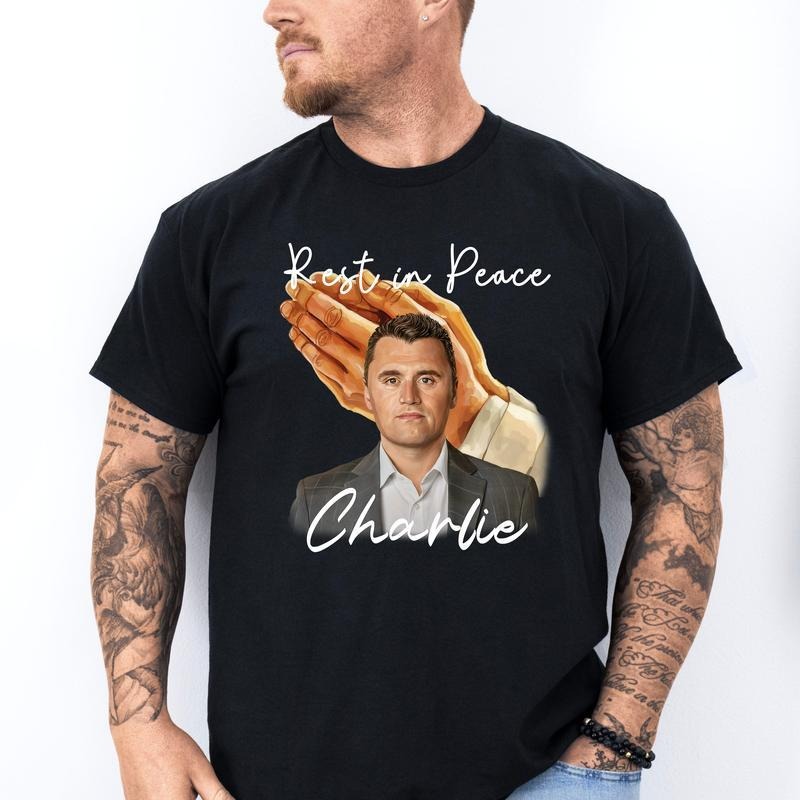 Charlie Kirk Shirt Memorial Activist Shirt, Activist Attack Tee, Rest In Peace for Him, RIP Charlie Kirk Shirt,Human...