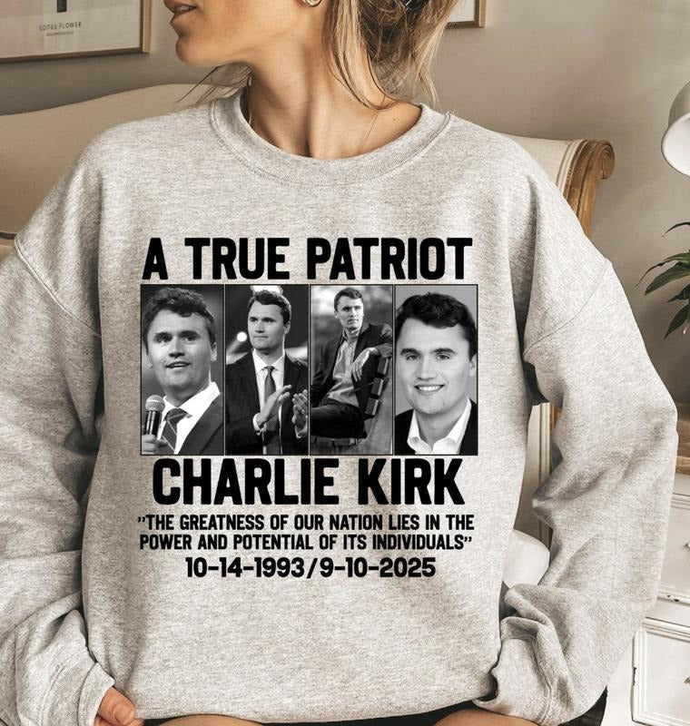 Charlie Kirk T-shirt, Sweatshirt, Gift For Him, Gift For Her Hoodie | HypeDripTees.com