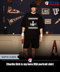 Charlie Kirk is my hero USA portrait shirt