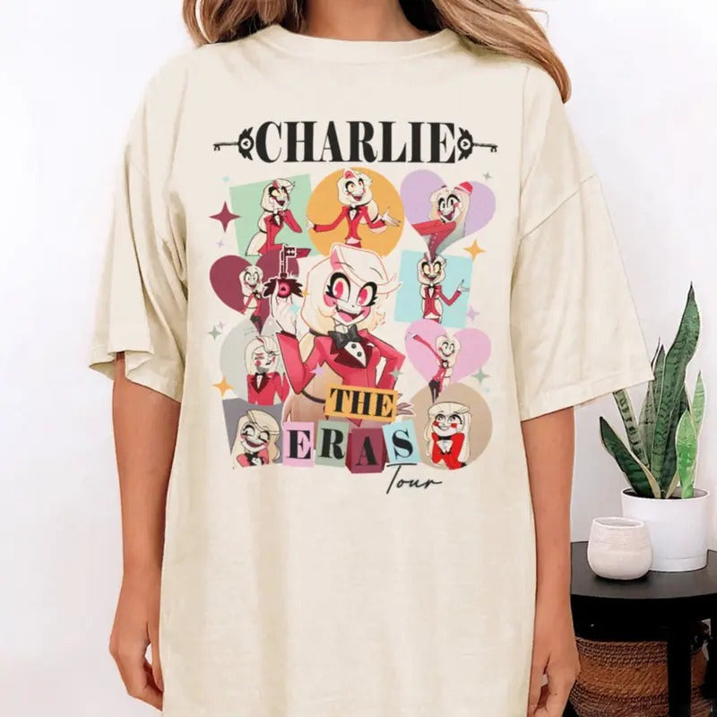 Charlie Morningstar Hazbin Hotel T-Shirt, Charlie Morningstar Lesbian T-Shirt, Vivziepop Hazbin Hotel T-Shirt, Helluva...