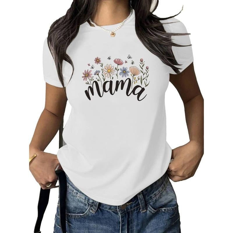 Charming "mama" Shirt Embellished with Dainty Wildflowers Hoodie, Sweatshirt | HypeDripTees.com