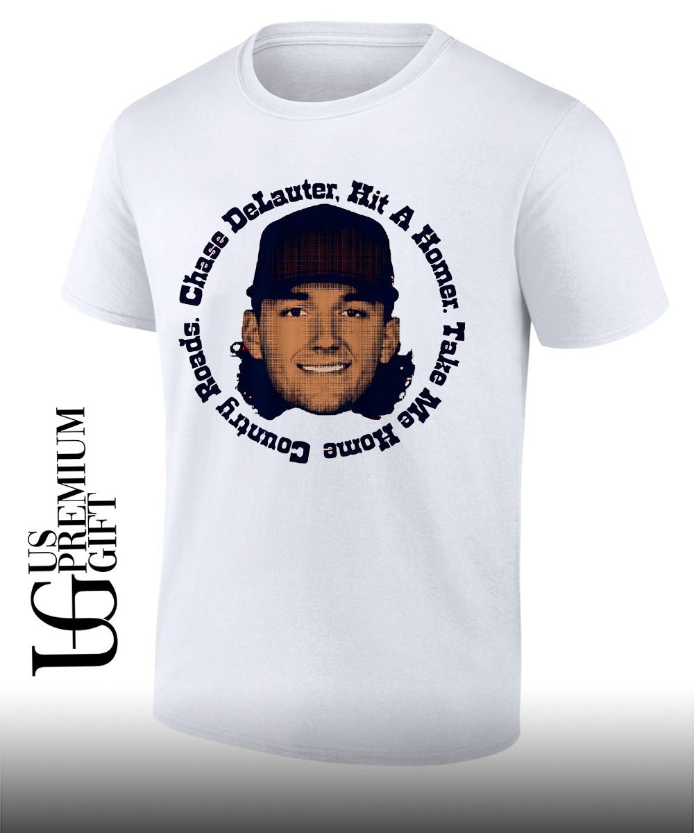 Chase DeLauter big head hit a homer take me home country roads Cleveland Guardians MLB shirt