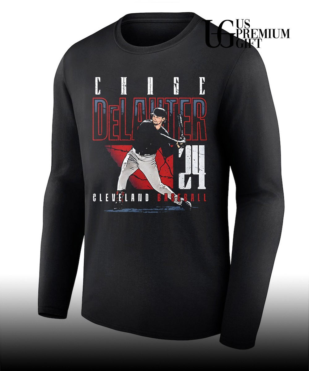 Chase DeLauter player Cleveland Guardians baseball signature shirt