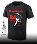 Chase Delauter 24 Cleveland Guardians baseball signature shirt