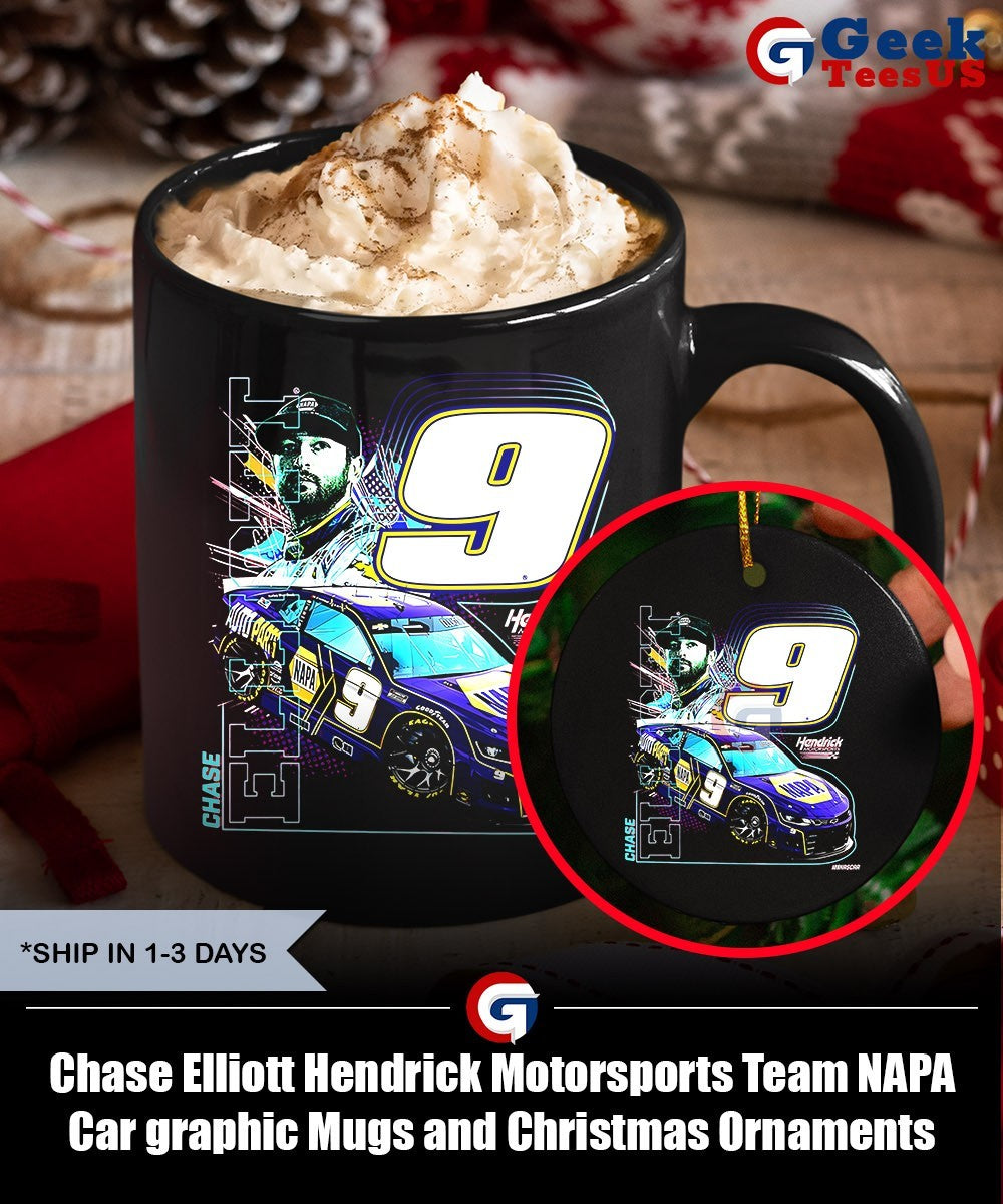 Chase Elliott Hendrick Motorsports Team NAPA Car graphic shirt