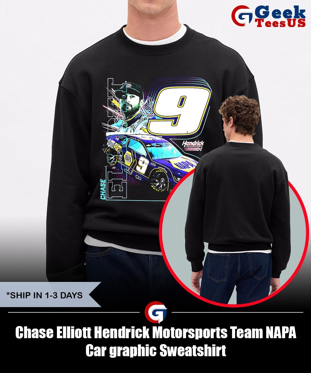 Chase Elliott Hendrick Motorsports Team NAPA Car graphic shirt
