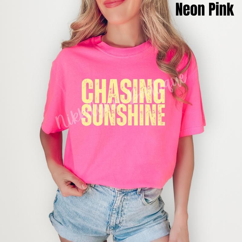 Chasing Sunshine Comfort Colors T-Shirt 'NLB' Hoodie, Sweatshirt | HypeDripTees.com