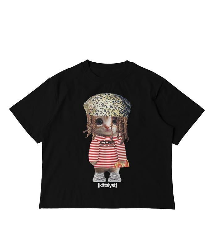 Che Kitty Graphic Tee, Retro 90s Style Statement Shirt Hoodie, Sweatshirt | HypeDripTees.com