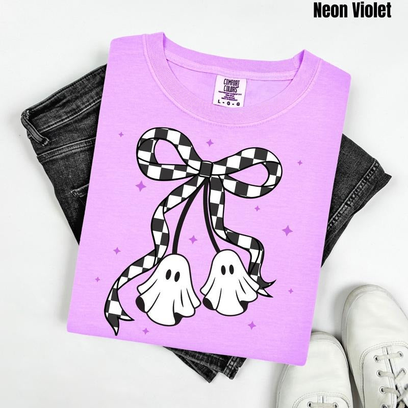 Checker Cherry Ghosts Comfort Colors T-Shirt 'NLB' Hoodie, Sweatshirt | HypeDripTees.com